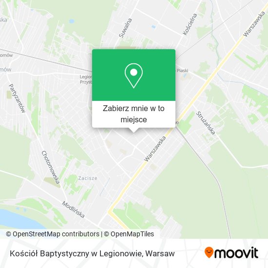 Mapa Kościół Baptystyczny w Legionowie