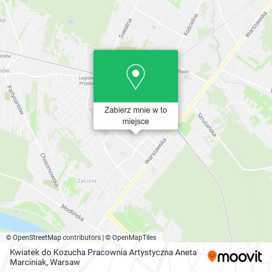 Mapa Kwiatek do Kozucha Pracownia Artystyczna Aneta Marciniak