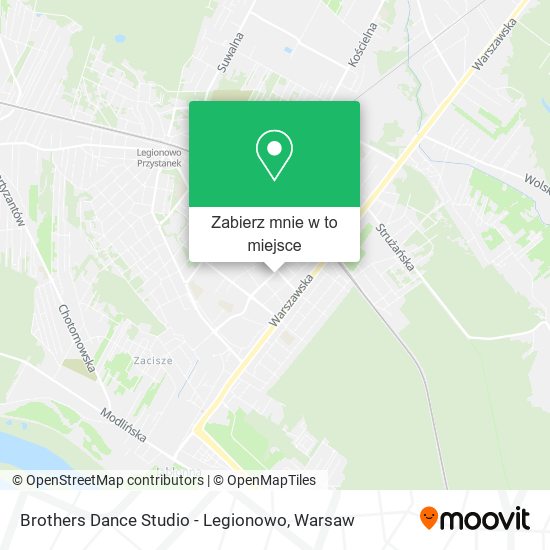 Mapa Brothers Dance Studio - Legionowo