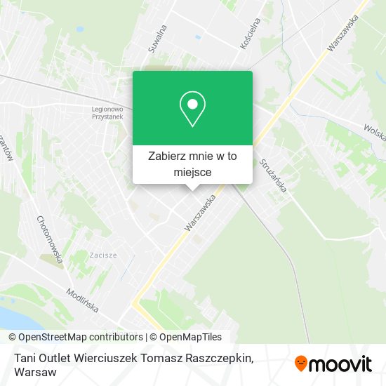 Mapa Tani Outlet Wierciuszek Tomasz Raszczepkin