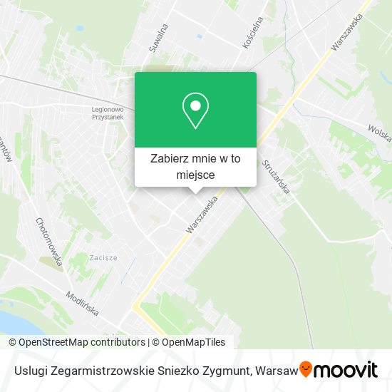 Mapa Uslugi Zegarmistrzowskie Sniezko Zygmunt