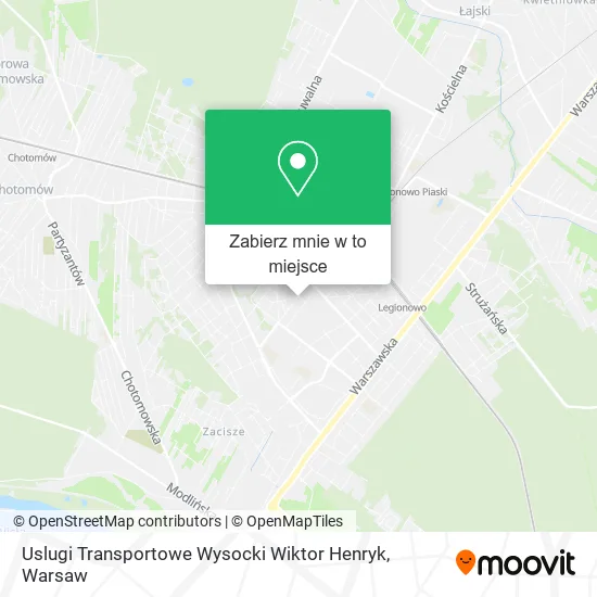 Mapa Uslugi Transportowe Wysocki Wiktor Henryk