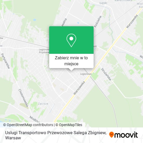 Mapa Uslugi Transportowo Przewozowe Salega Zbigniew