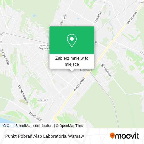 Mapa Punkt Pobrań Alab Laboratoria