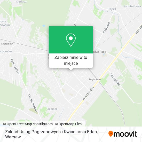 Mapa Zaklad Uslug Pogrzebowych i Kwiaciarnia Eden