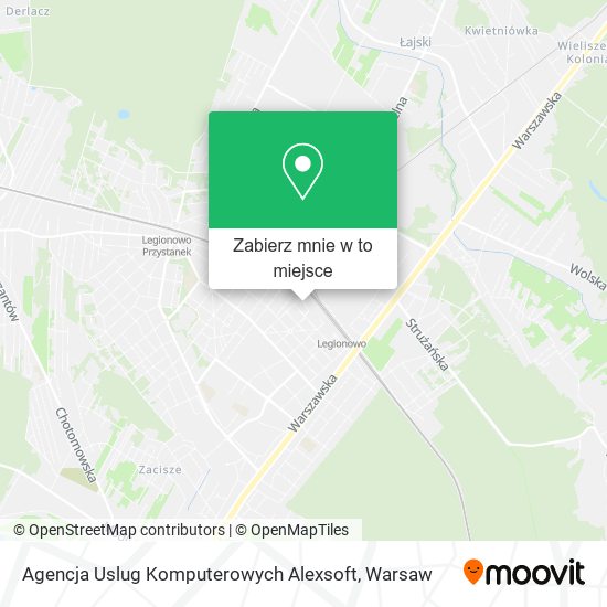 Mapa Agencja Uslug Komputerowych Alexsoft