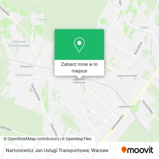 Mapa Nartonowicz Jan Uslugi Transportowe