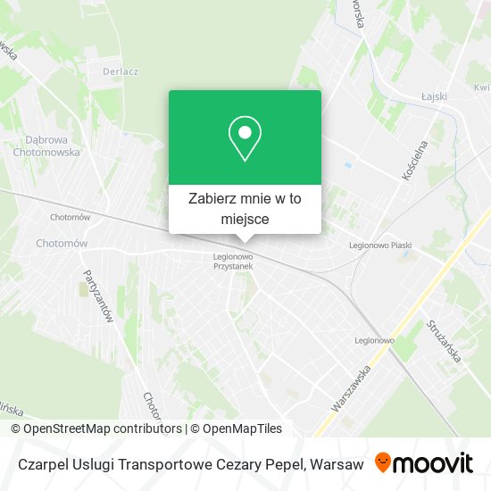 Mapa Czarpel Uslugi Transportowe Cezary Pepel