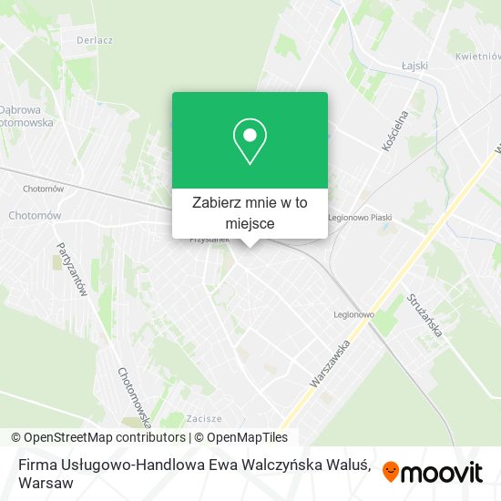 Mapa Firma Usługowo-Handlowa Ewa Walczyńska Waluś