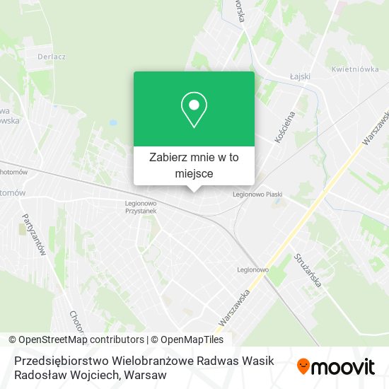 Mapa Przedsiębiorstwo Wielobranżowe Radwas Wasik Radosław Wojciech