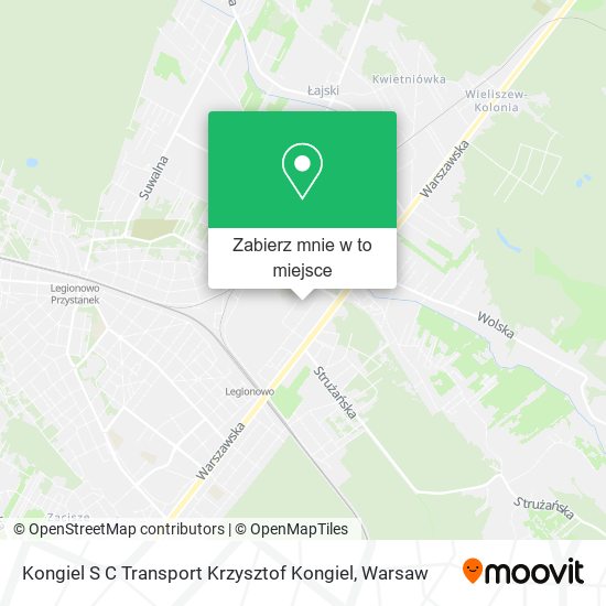 Mapa Kongiel S C Transport Krzysztof Kongiel