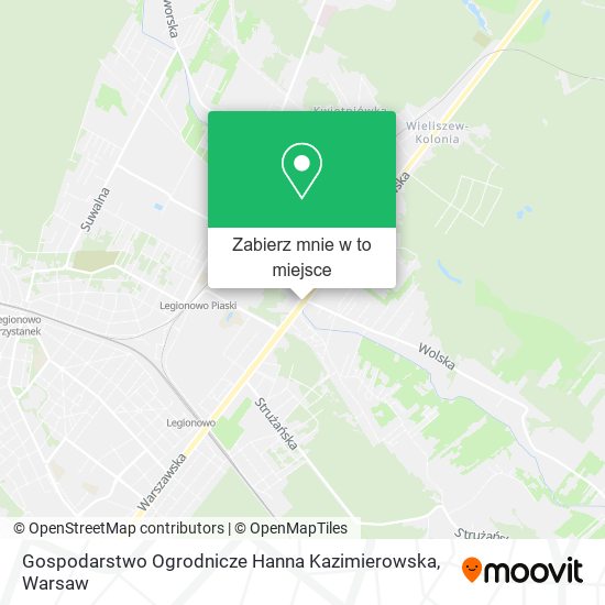 Mapa Gospodarstwo Ogrodnicze Hanna Kazimierowska