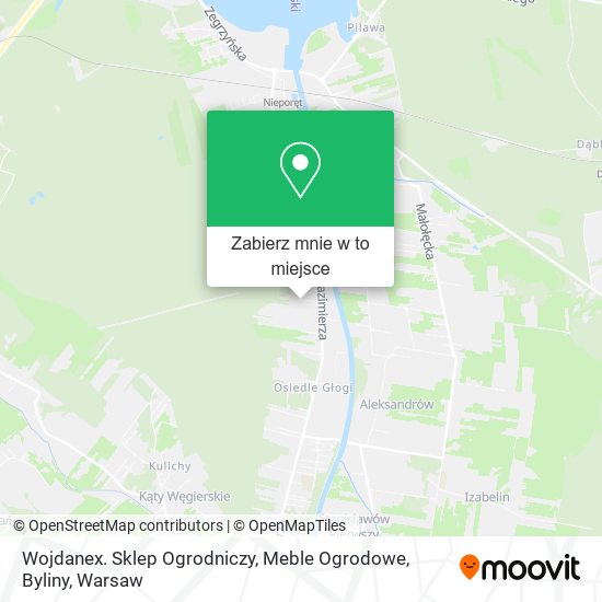 Mapa Wojdanex. Sklep Ogrodniczy, Meble Ogrodowe, Byliny