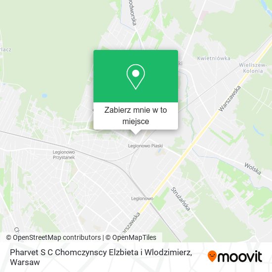 Mapa Pharvet S C Chomczynscy Elzbieta i Wlodzimierz