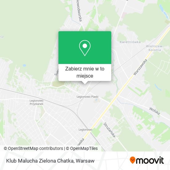 Mapa Klub Malucha Zielona Chatka