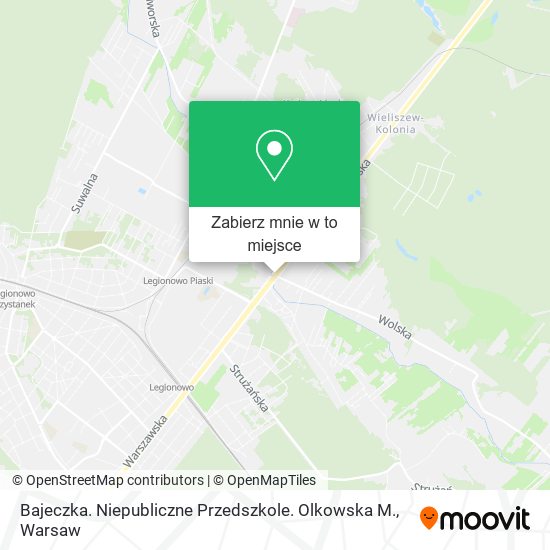 Mapa Bajeczka. Niepubliczne Przedszkole. Olkowska M.