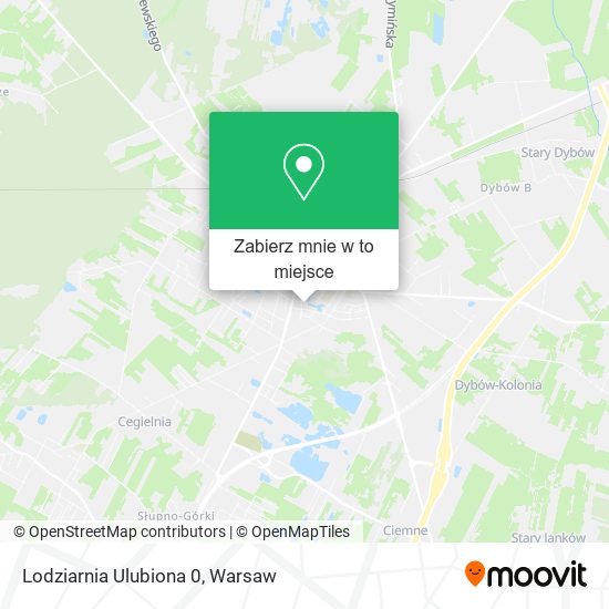 Mapa Lodziarnia Ulubiona 0