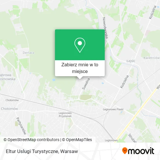 Mapa Eltur Uslugi Turystyczne