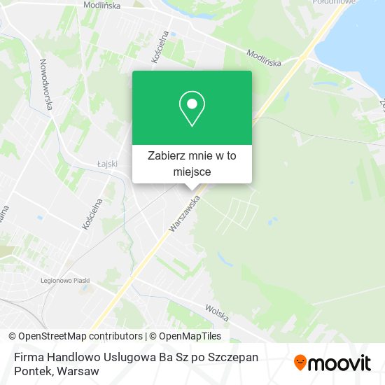 Mapa Firma Handlowo Uslugowa Ba Sz po Szczepan Pontek