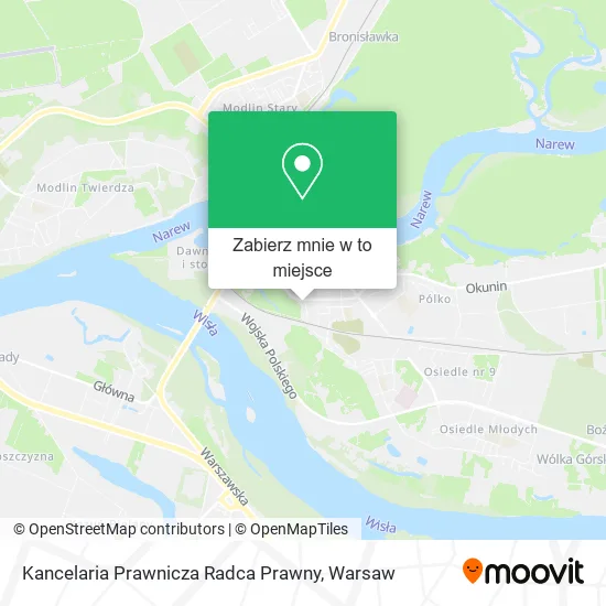 Mapa Kancelaria Prawnicza Radca Prawny