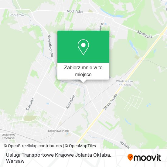 Mapa Uslugi Transportowe Krajowe Jolanta Oktaba