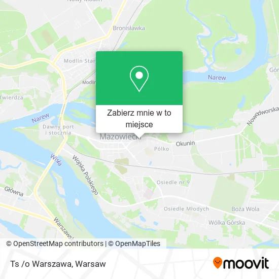 Mapa Ts /o Warszawa