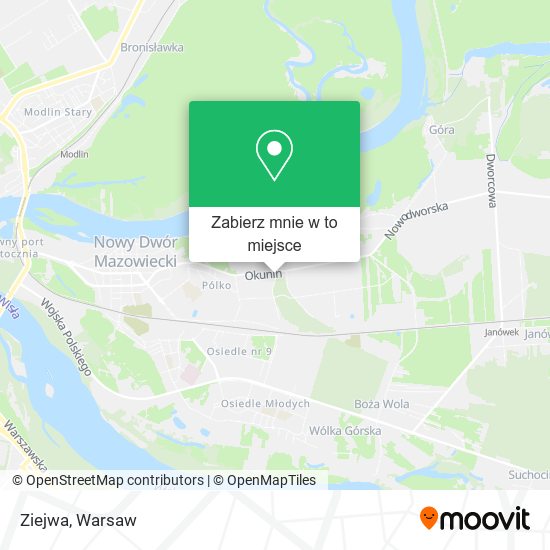 Mapa Ziejwa