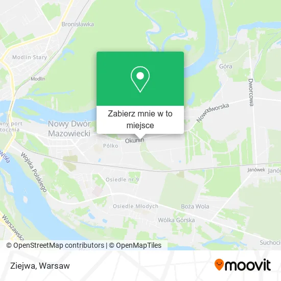 Mapa Ziejwa