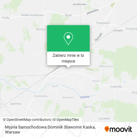 Mapa Myjnia Samochodowa Dominik Sławomir Kaska