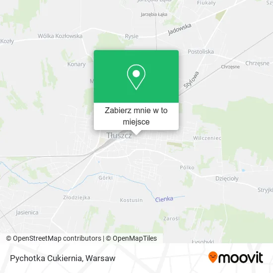 Mapa Pychotka Cukiernia
