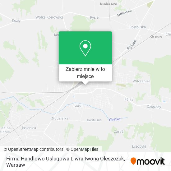 Mapa Firma Handlowo Uslugowa Liwra Iwona Oleszczuk