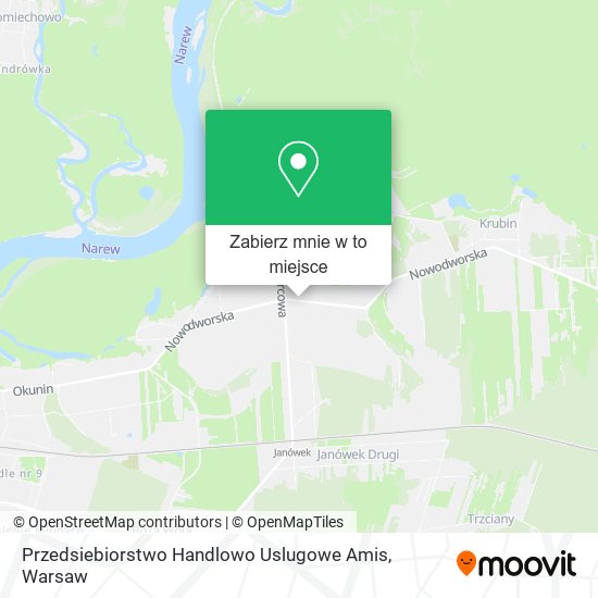 Mapa Przedsiebiorstwo Handlowo Uslugowe Amis