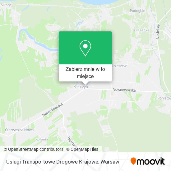 Mapa Uslugi Transportowe Drogowe Krajowe