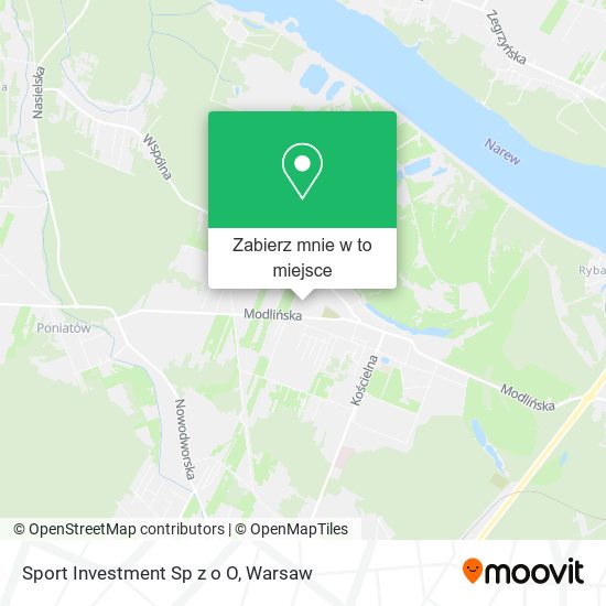 Mapa Sport Investment Sp z o O