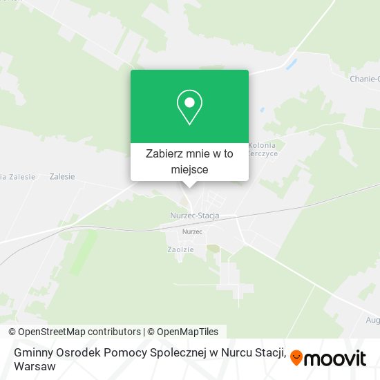 Mapa Gminny Osrodek Pomocy Spolecznej w Nurcu Stacji