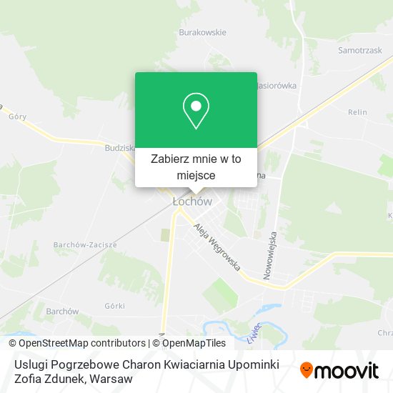 Mapa Uslugi Pogrzebowe Charon Kwiaciarnia Upominki Zofia Zdunek