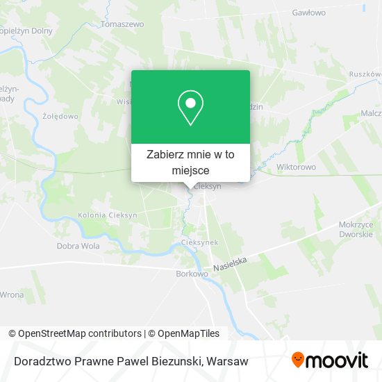 Mapa Doradztwo Prawne Pawel Biezunski