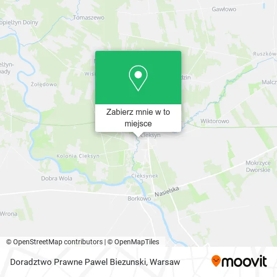 Mapa Doradztwo Prawne Pawel Biezunski