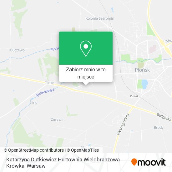 Mapa Katarzyna Dutkiewicz Hurtownia Wielobranżowa Krówka