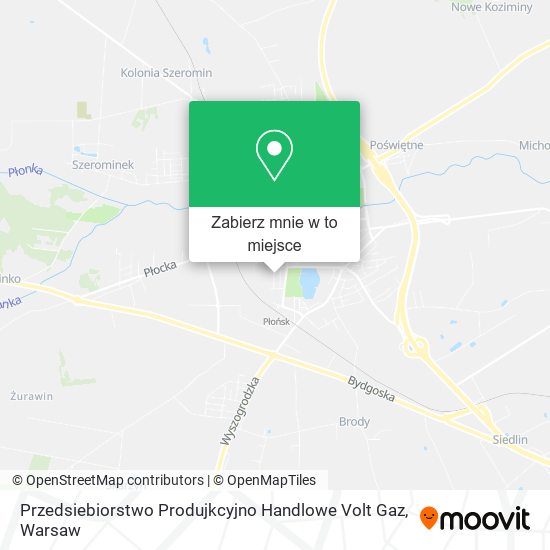 Mapa Przedsiebiorstwo Produjkcyjno Handlowe Volt Gaz