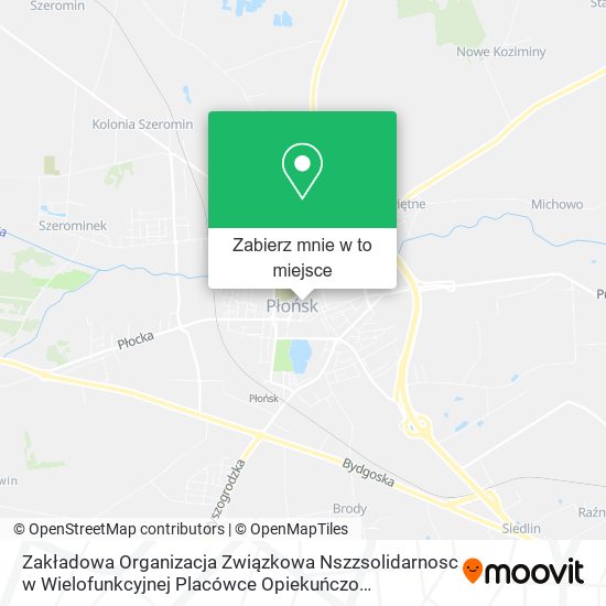 Mapa Zakładowa Organizacja Związkowa Nszzsolidarnosc w Wielofunkcyjnej Placówce Opiekuńczo Wychowawczej