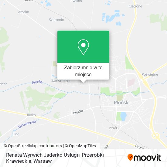 Mapa Renata Wyrwich Jaderko Uslugi i Przerobki Krawieckie