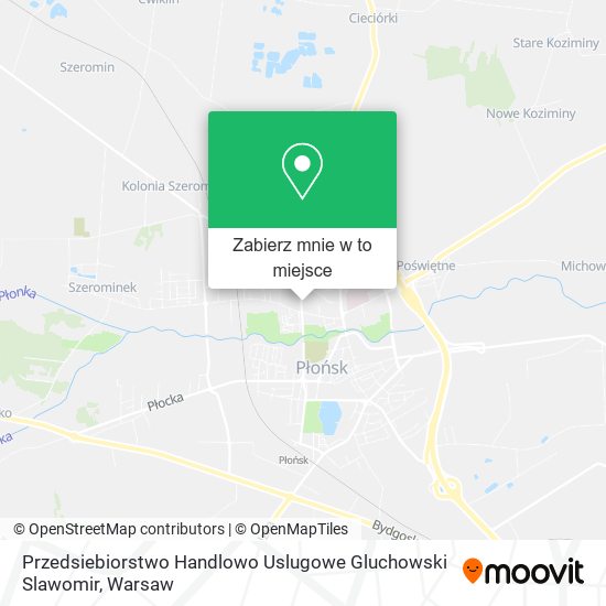 Mapa Przedsiebiorstwo Handlowo Uslugowe Gluchowski Slawomir