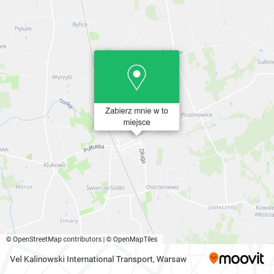 Mapa Vel Kalinowski International Transport