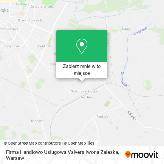 Mapa Firma Handlowo Uslugowa Valvers Iwona Zaleska