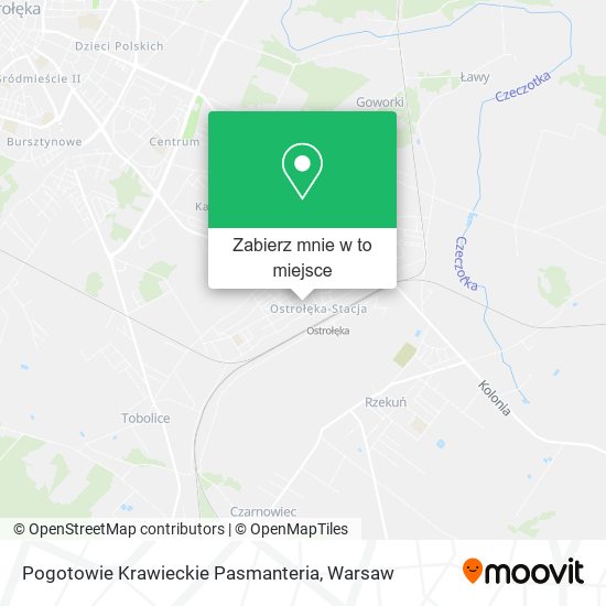 Mapa Pogotowie Krawieckie Pasmanteria