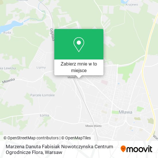 Mapa Marzena Danuta Fabisiak Nowotczynska Centrum Ogrodnicze Flora