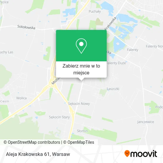 Mapa Aleja Krakowska 61