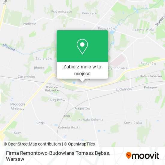 Mapa Firma Remontowo-Budowlana Tomasz Bębas