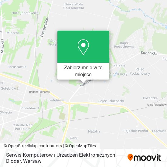 Mapa Serwis Komputerow i Urzadzen Elektronicznych Diodar